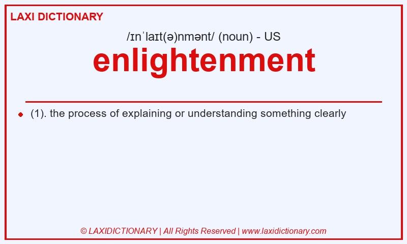 Definition enlightenment in American English