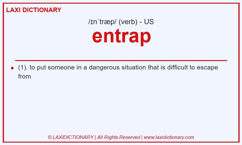 Definition entrap in American English
