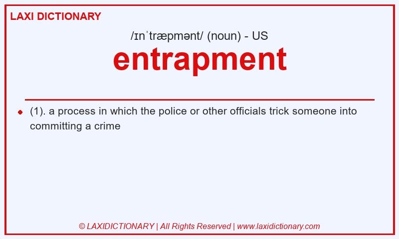 Definition entrapment in American English