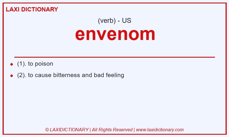 Definition envenom in American English