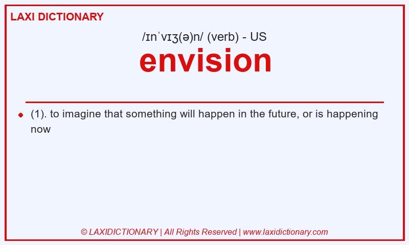Definition envision in American English
