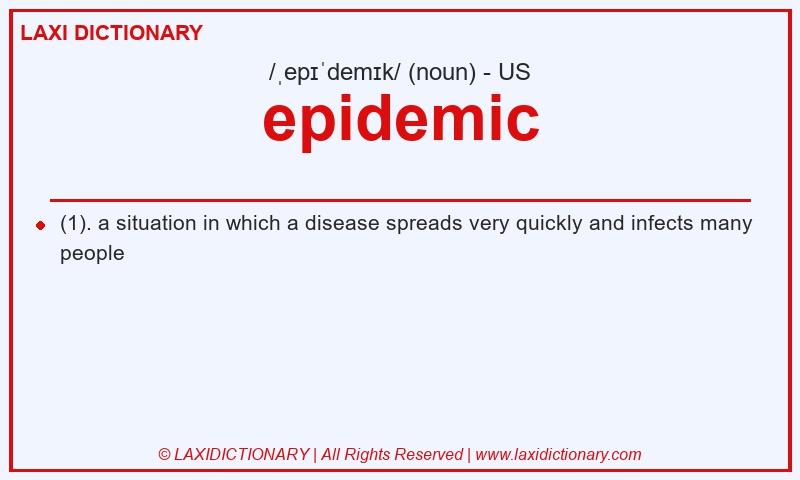 Definition epidemic in American English