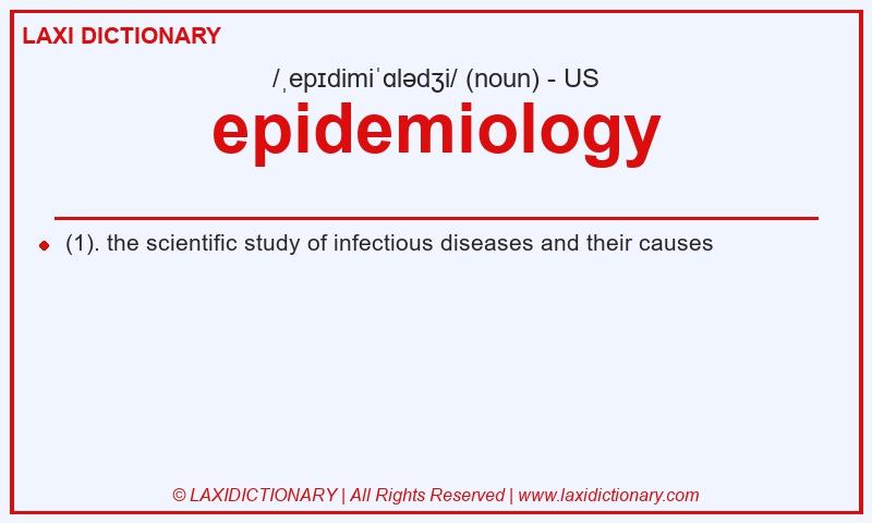 Definition epidemiology in American English