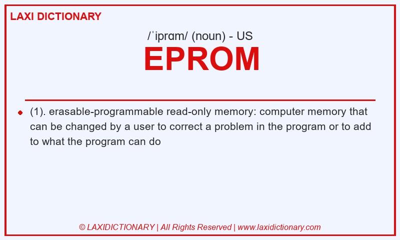 Definition EPROM in American English
