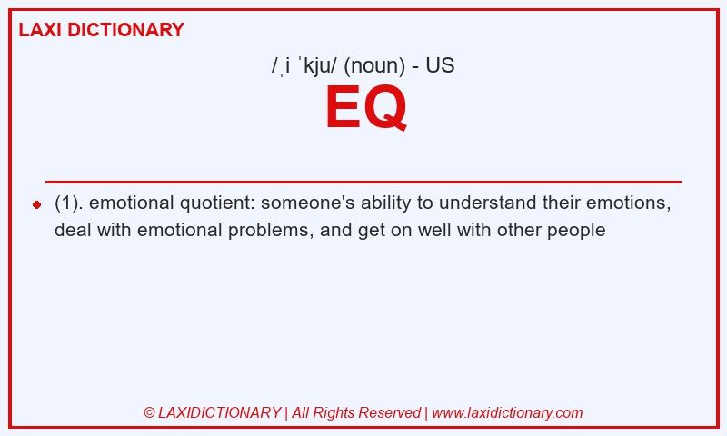 Definition EQ in American English