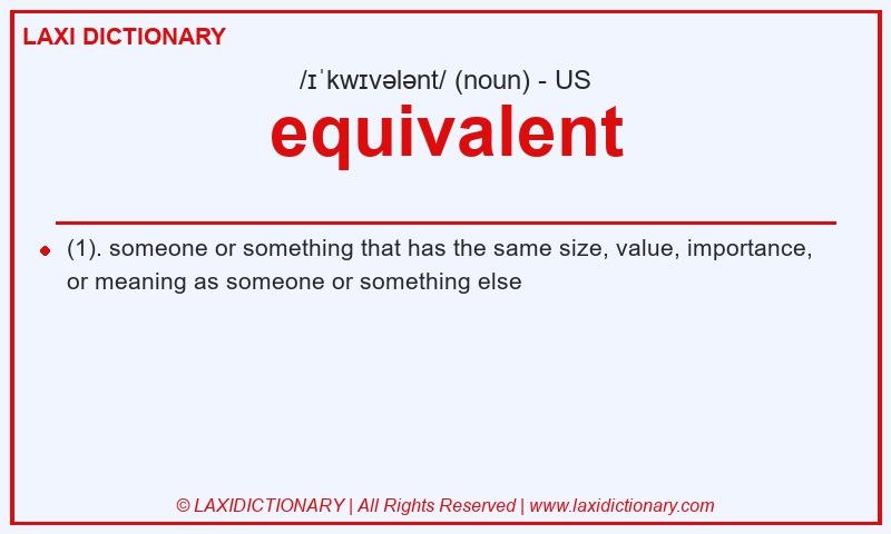 Definition equivalent in American English