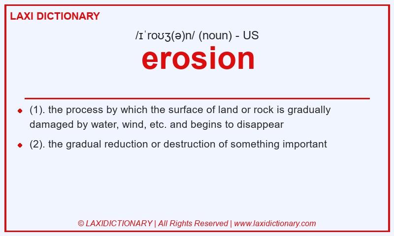 Definition erosion in American English
