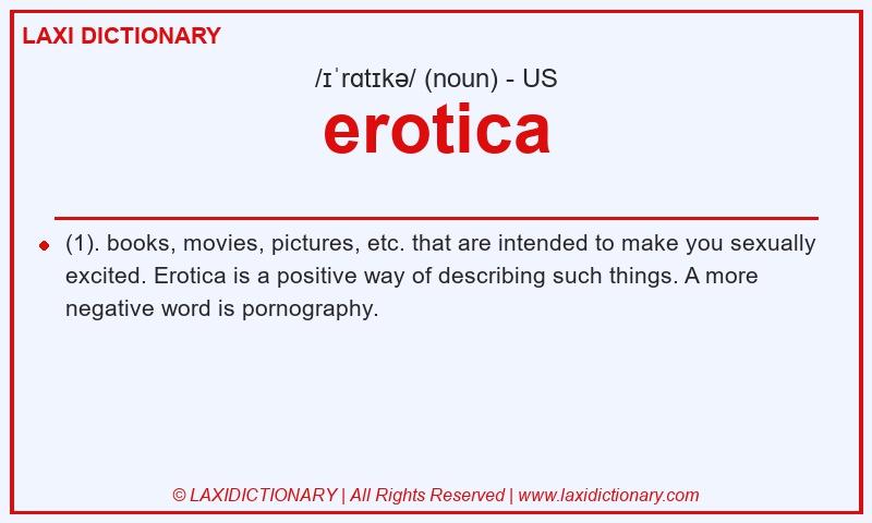 Definition erotica in American English