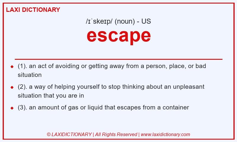 Definition escape in American English