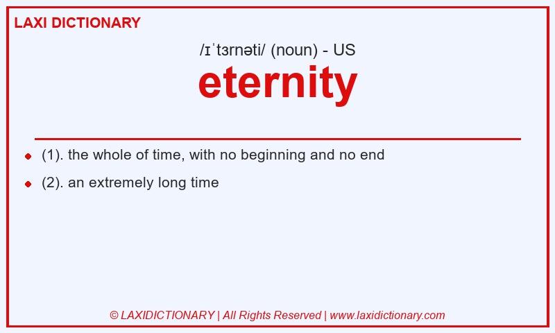 Definition eternity in American English