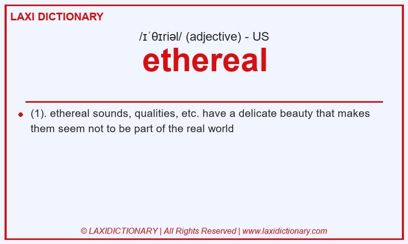 Definition ethereal in American English