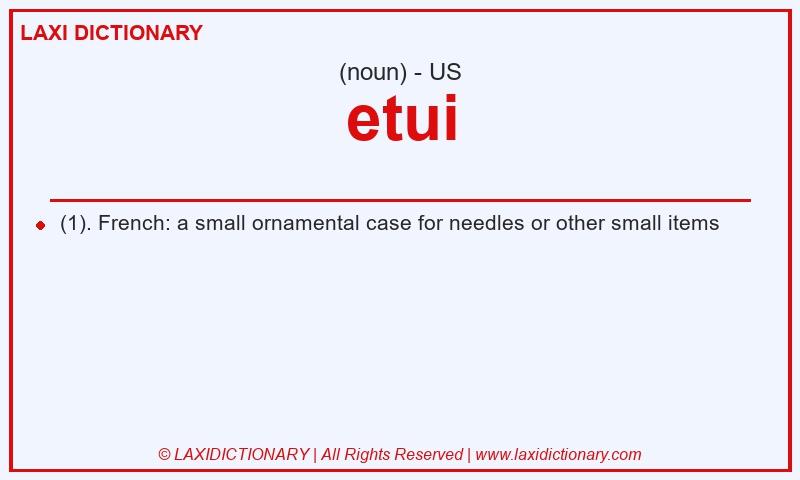 Definition etui in American English