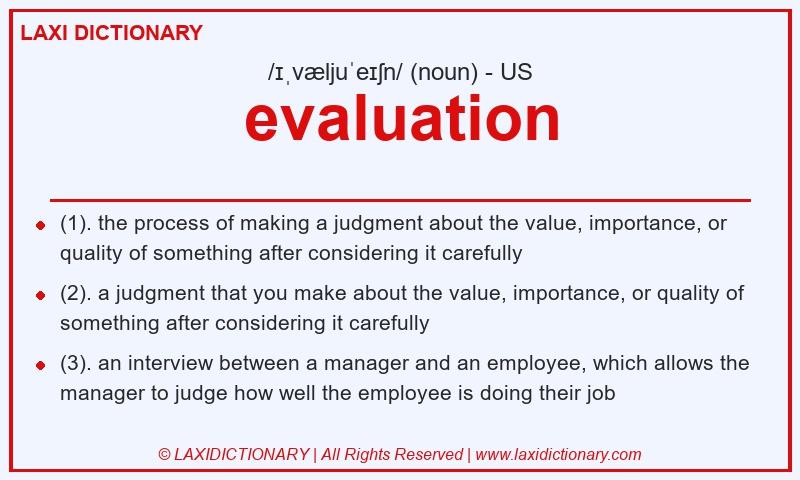 Definition evaluation in American English