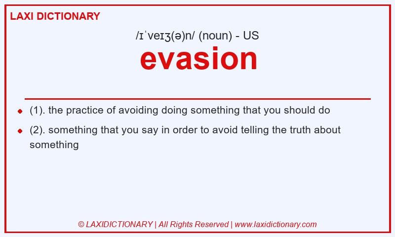 Definition evasion in American English