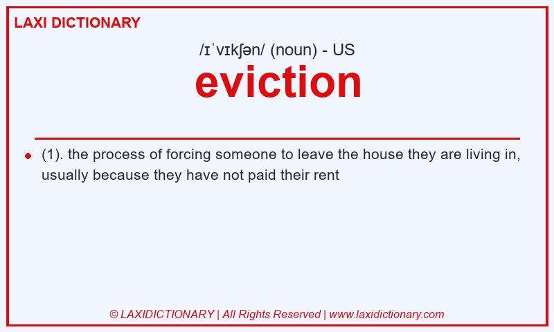 Definition eviction in American English