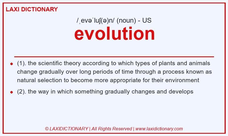 Definition evolution in American English
