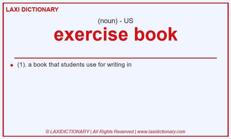 Definition exercise book in American English
