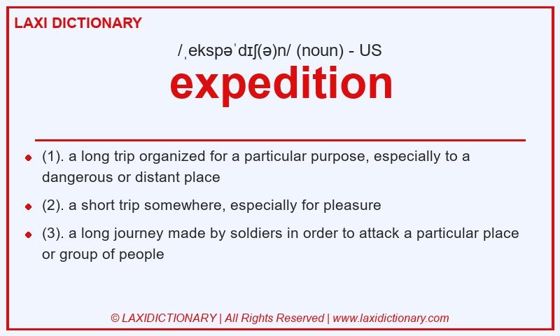 Definition expedition in American English