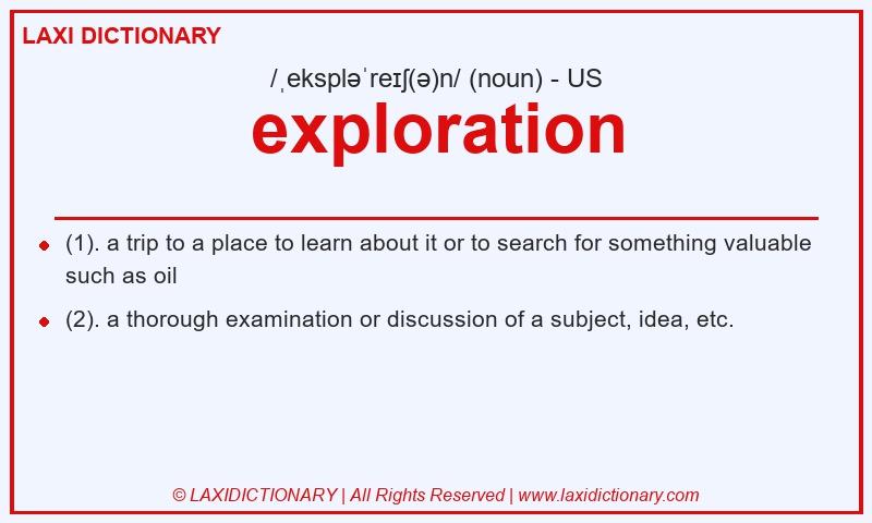 Definition exploration in American English