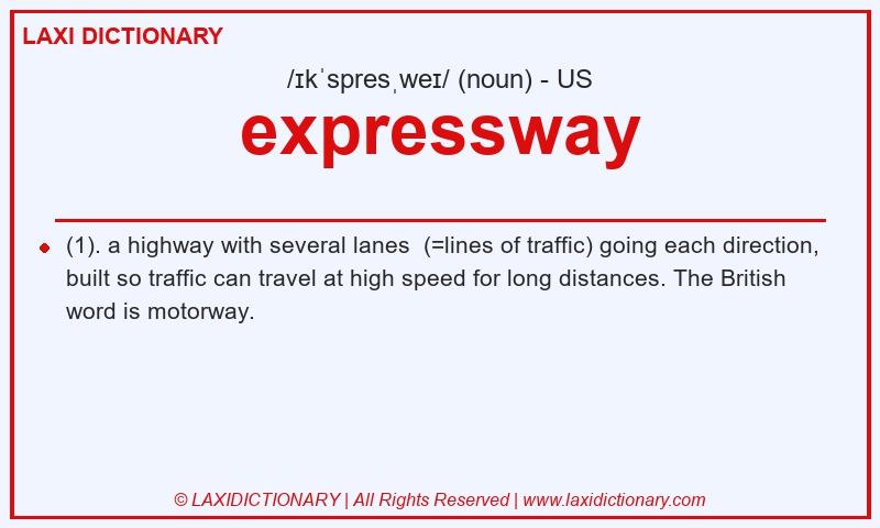 Definition expressway in American English
