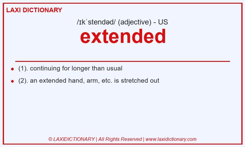 Definition extended in American English