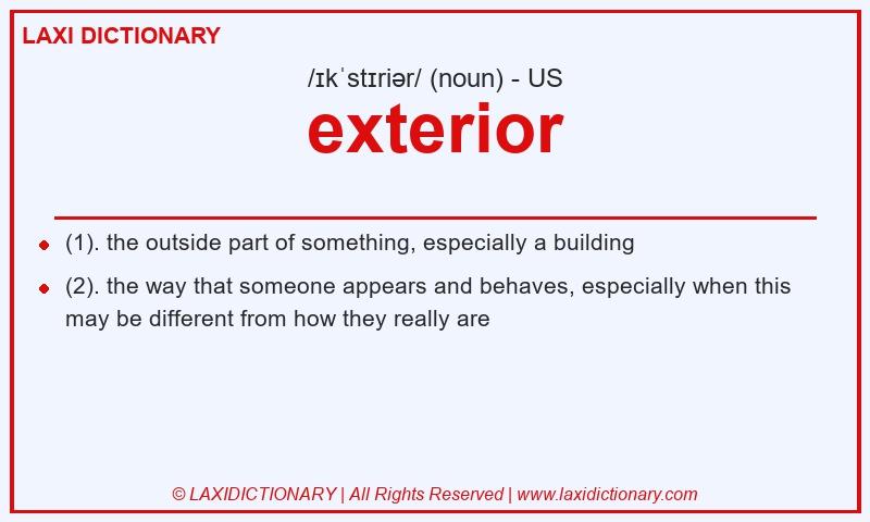 Definition exterior in American English