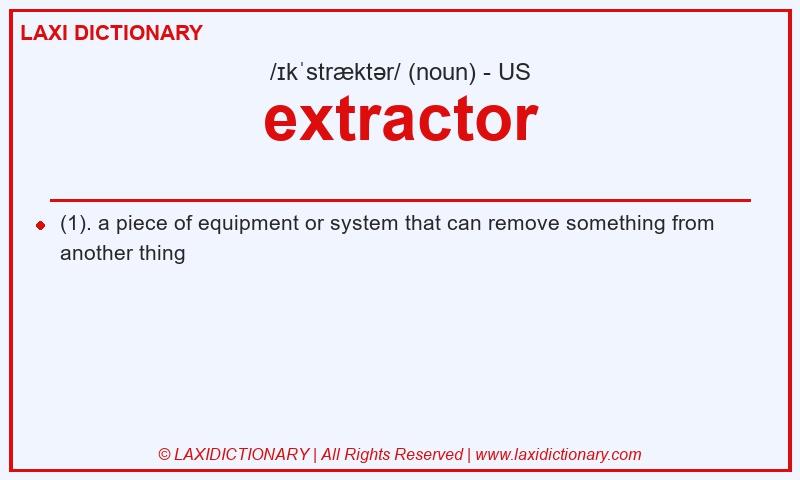Definition extractor in American English
