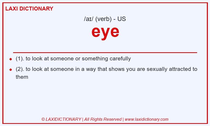 Definition eye in American English