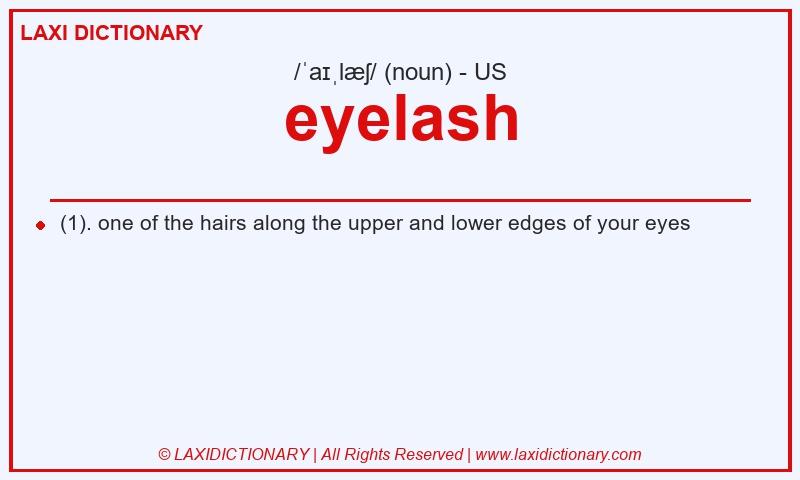 Definition eyelash in American English