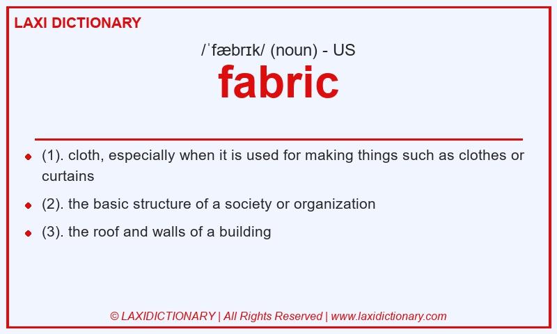 Definition fabric in American English