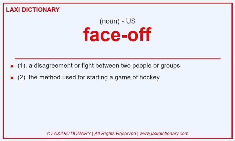 Definition face-off in American English