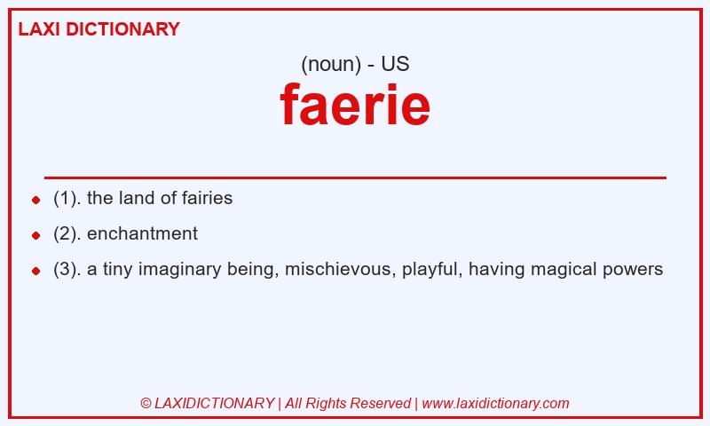 Definition faerie in American English