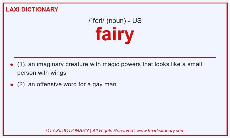 Definition fairy in American English