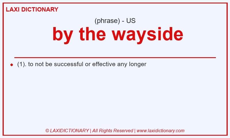 Definition by the wayside in American English