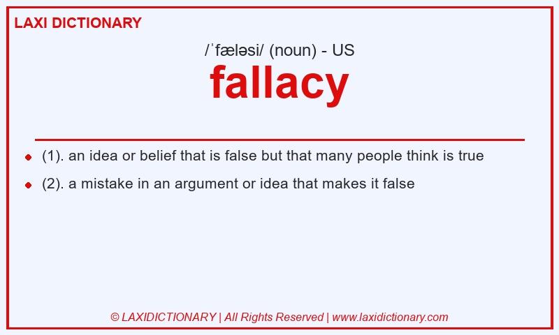 Definition fallacy in American English