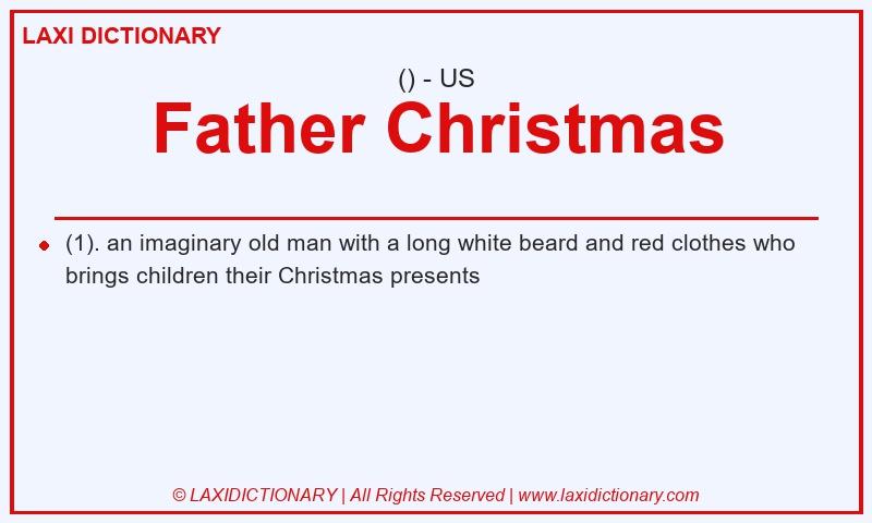 Definition Father Christmas in American English