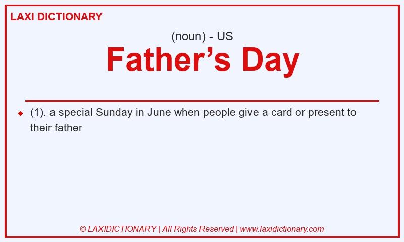 Definition Father’s Day in American English