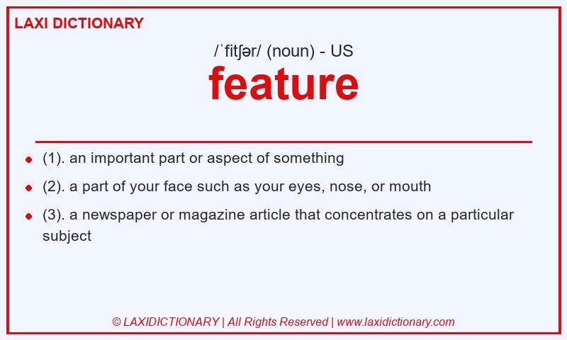 Definition feature in American English