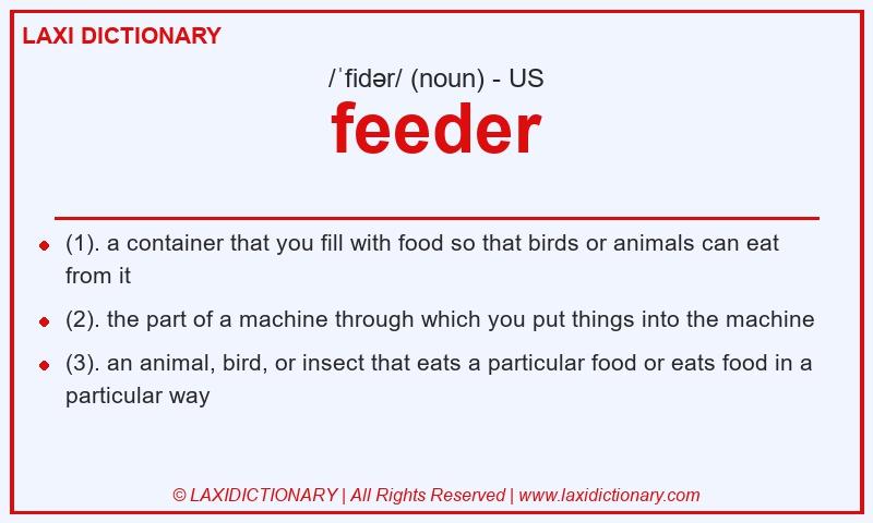 Definition feeder in American English