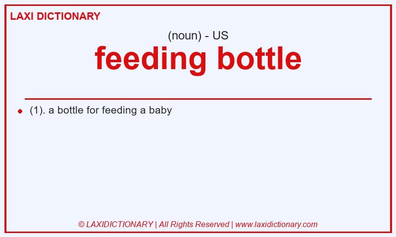 Definition feeding bottle in American English