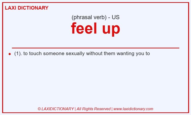 Definition feel up in American English