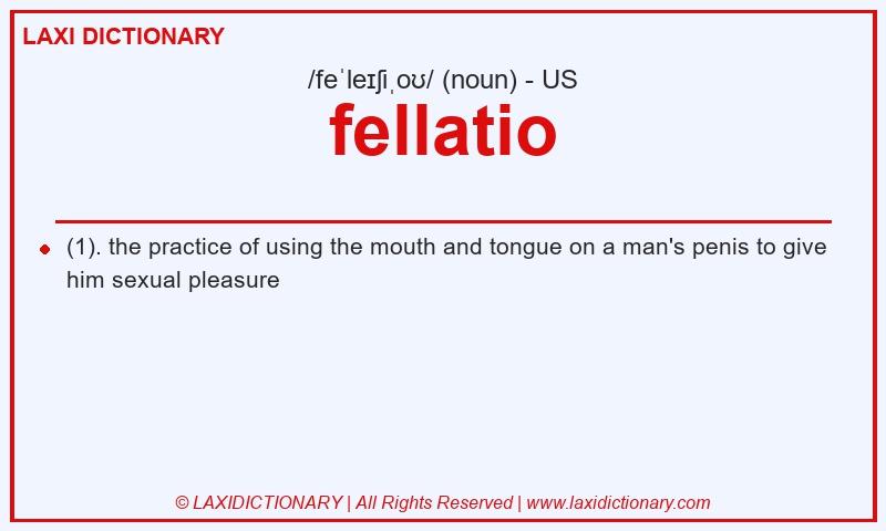 Definition fellatio in American English