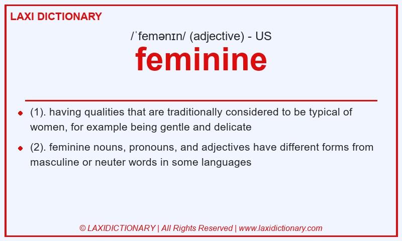 Definition feminine in American English