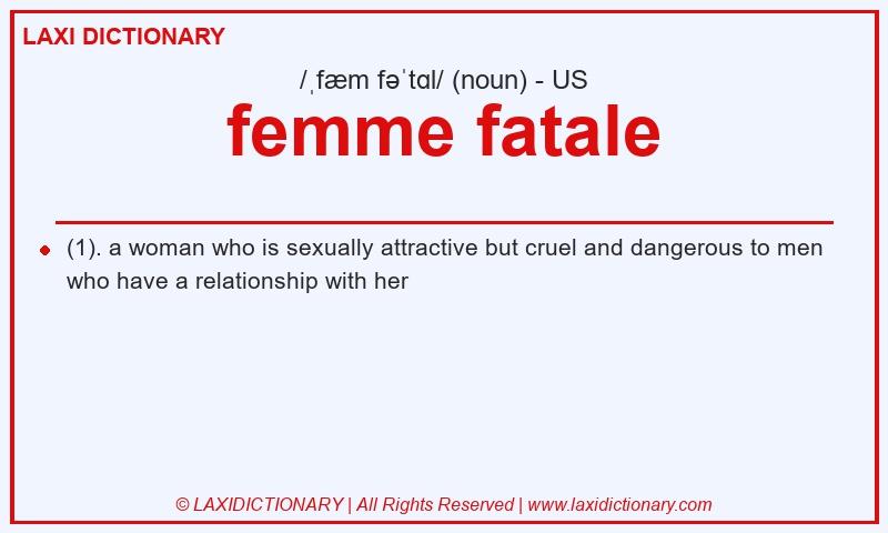Definition femme fatale in American English