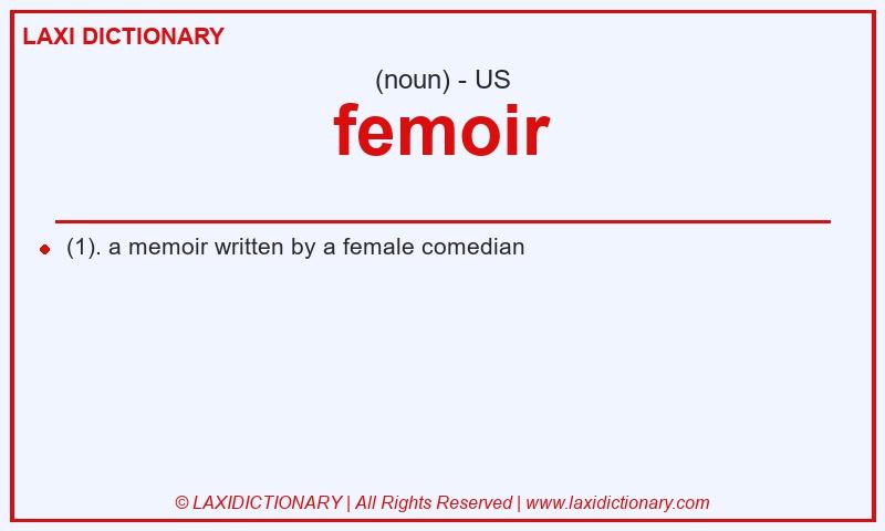 Definition femoir in American English