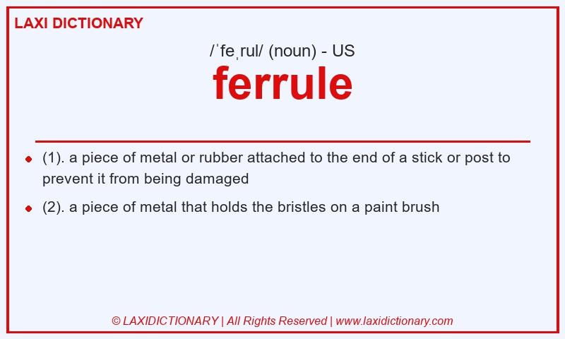 Definition ferrule in American English