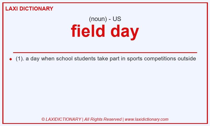 Definition field day in American English