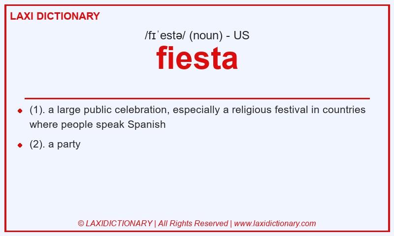 Definition fiesta in American English