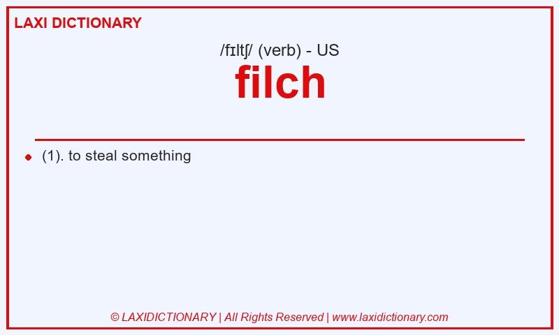 Definition filch in American English