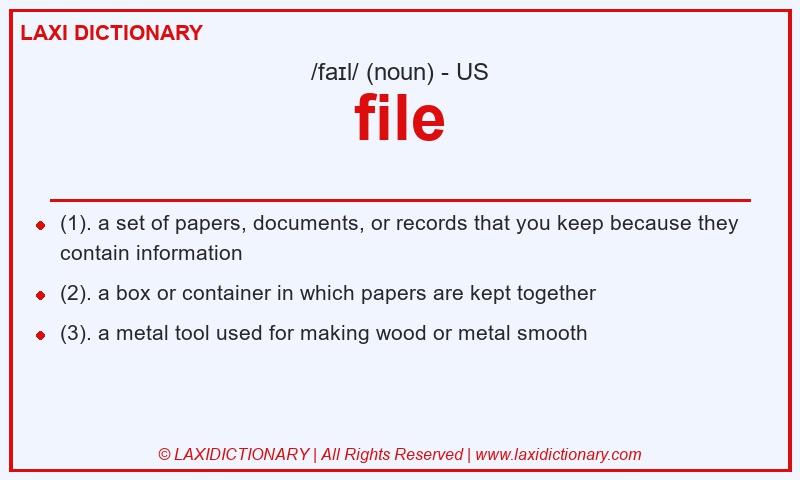 Definition file in American English
